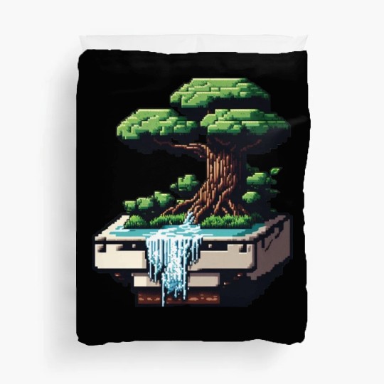 8 Bit Bonsai Tree Duvet Covers