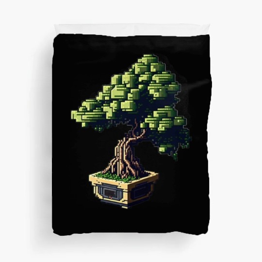 8 Bit Bonsai Tree Duvet Covers