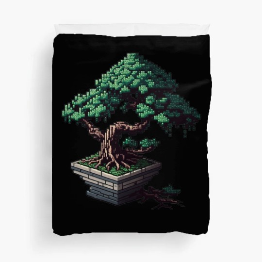 8 Bit Bonsai Tree Duvet Covers