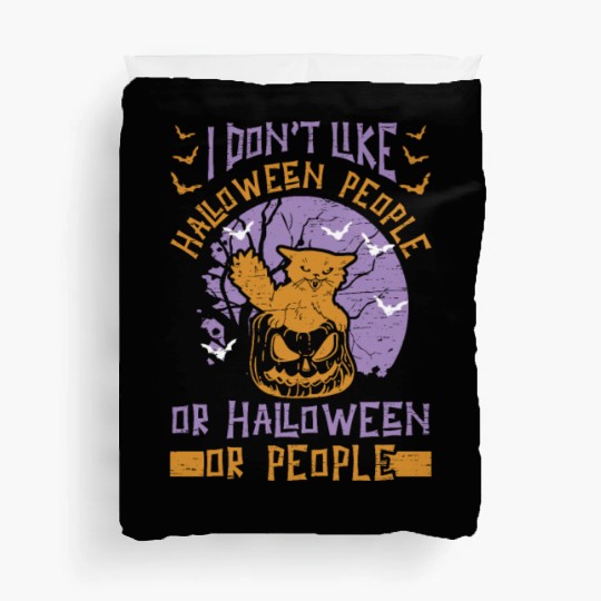 Halloween Cat Owner Pet Animal Kitten Lover Duvet Covers