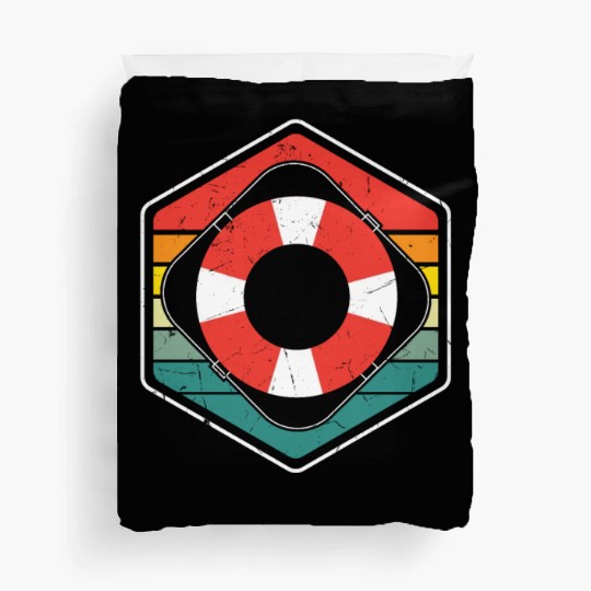 Vintage Lifebelt Lifeguard Distressed Duvet Covers