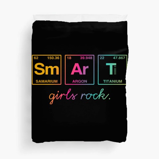 SMART GIRLS ROCK - Elements Periodic Table Duvet Covers