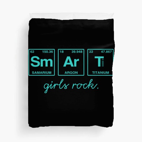 SMART GIRLS ROCK - Elements Periodic Table Duvet Covers