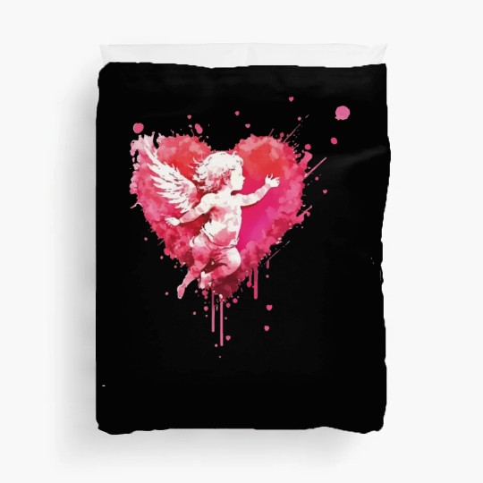 funny Cupid Valentine's Day girls Duvet Covers