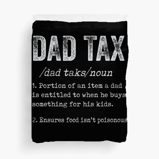 Vintage Dad Tax Definition Men Funny Father's Day Duvet Covers