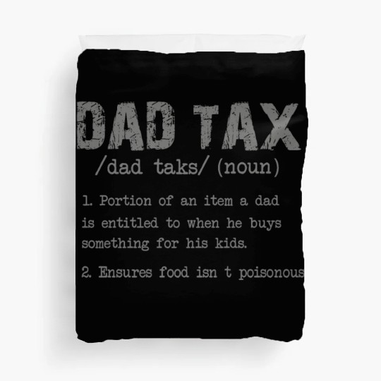 Vintage Dad Tax Definition Men Funny Father's Day Duvet Covers