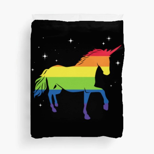 LGBT Unicorn Rainbow Flag Duvet Covers