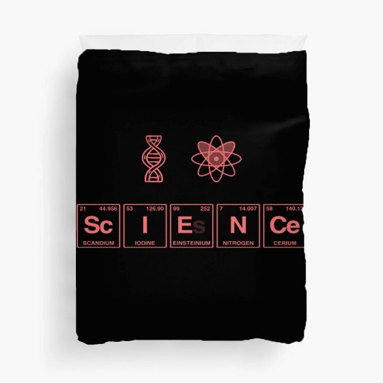 I LOVE SCIENCE - Periodic Table of Elements Duvet Covers