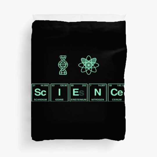 I LOVE SCIENCE - Periodic Table of Elements Duvet Covers