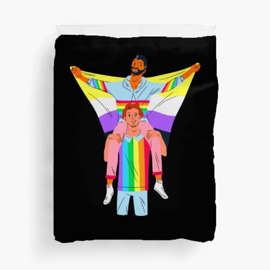 lesbian lgbtq pride valentine day 2022 valentines Duvet Covers