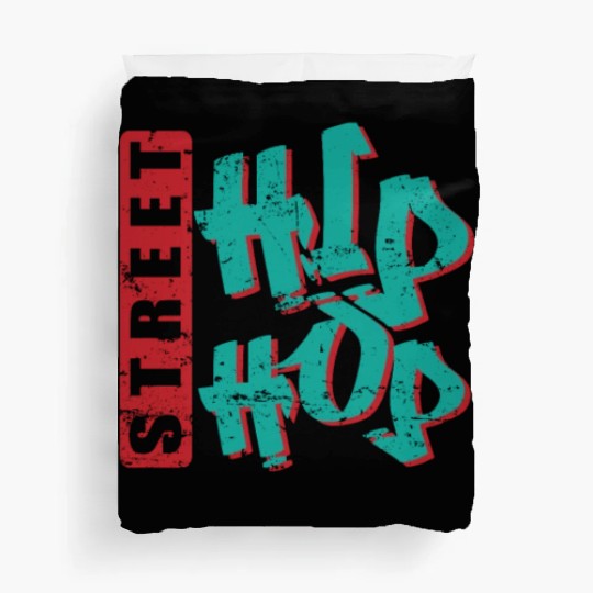 Street Hip Hop Music Direction Rap Graffiti Duvet Covers