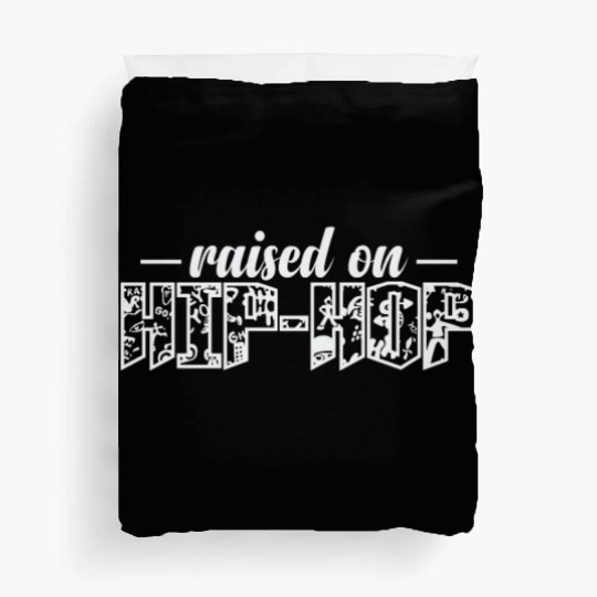 Raised on Hip Hop Music Direction Rap Duvet Covers