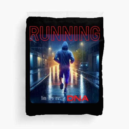 Running Is In My Dna Duvet Covers