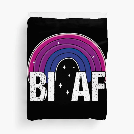Bi AF Bisexual Pride Flag Rainbow Duvet Covers