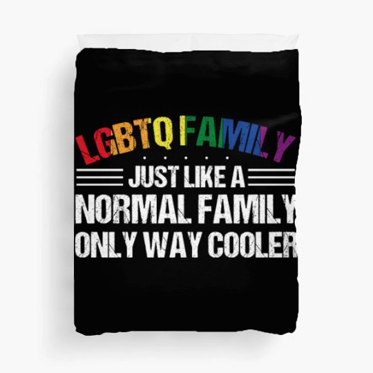LGBTQ Family Gay Pride Month Rainbow Duvet Covers