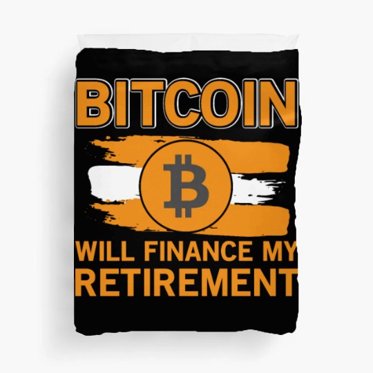 Bitcoin Retirement Crypto Currency Duvet Covers