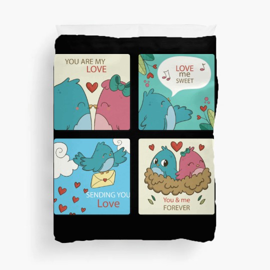 Love Axolotl Pink Valentine Day Salamander Lover Duvet Covers