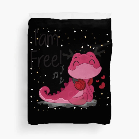 Love Axolotl Pink Valentine Day Salamander Lover. Duvet Covers