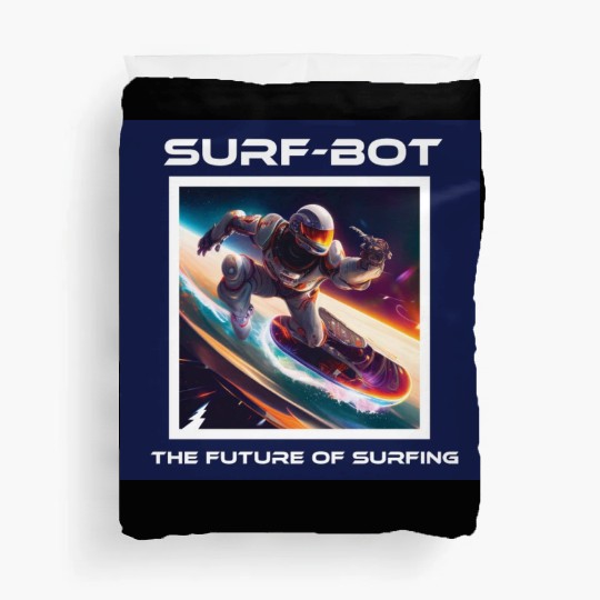 Robot Silver Surfer Duvet Covers