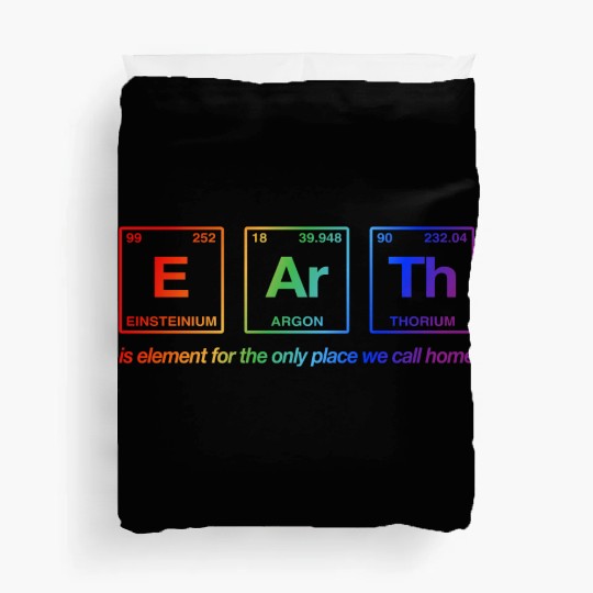 EARTH - elements of the periodic table LGBTQi+ Duvet Covers