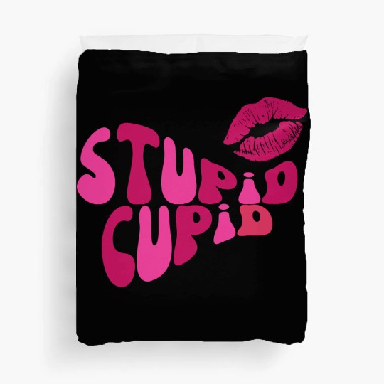 stupid cupid Duvet Covers