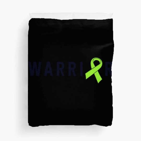 Warrior Lime Green Awareness Ribbon Lyme Disease Duvet Covers