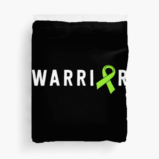 Warrior Lime Green Awareness Ribbon Lyme Disease Duvet Covers