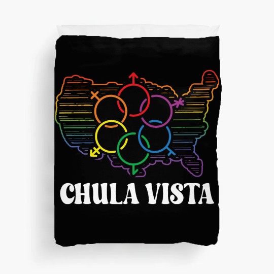 Chula Vista Pride Month Pride Flag LGBT Community Duvet Covers