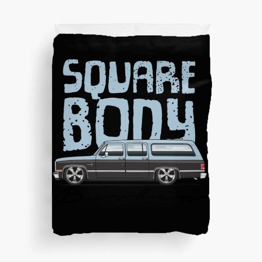 square body Light Blue Duvet Covers