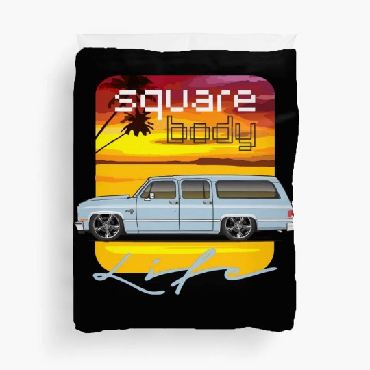 square Light Blue Duvet Covers