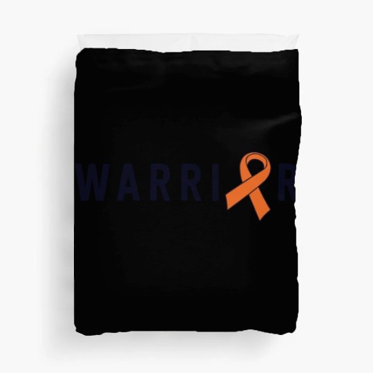 Leukemia Warrior Lymphoma Cancer Orange Ribbon Duvet Covers