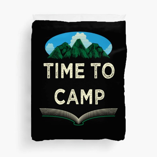 Time to Camp Summer Wildlife Tropical Outdoor Camp Duvet Covers