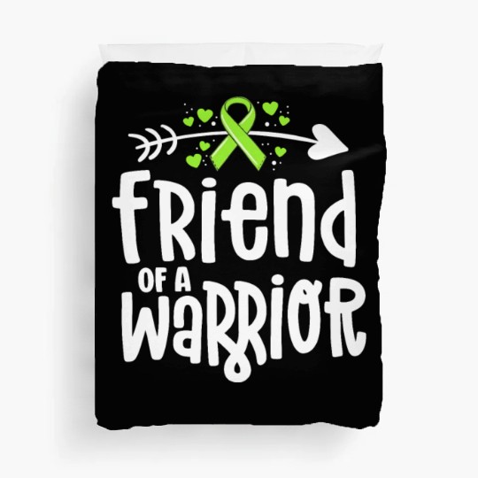 Friend Of A Warrior Lime Green Ribbon Lyme Duvet Covers