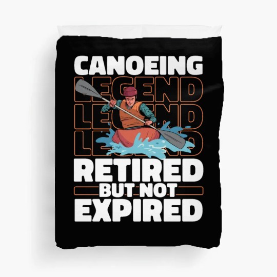 Canoe Canoeing Canoeist Retired Duvet Covers