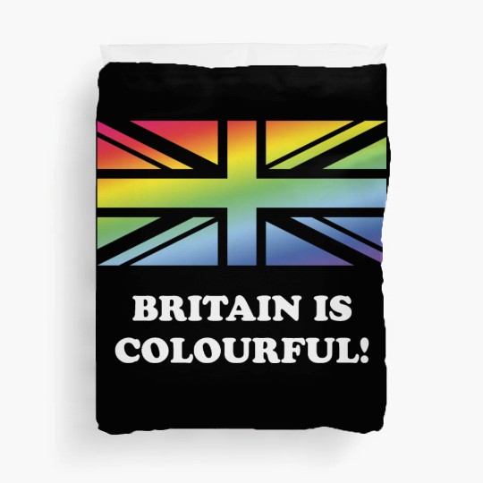 Britain Is Colourful! (Union Jack, United Kingdom) Duvet Covers