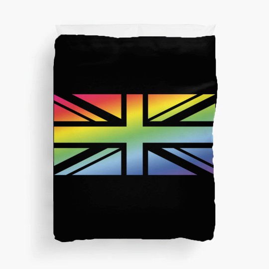 Union Jack / Rainbow Flag (Great Britain / UK) Duvet Covers
