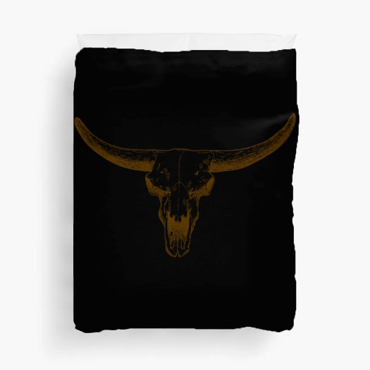 bull skull Duvet Covers