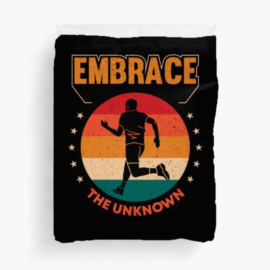 Cross Running, Push Yourself To The Limit Duvet Covers