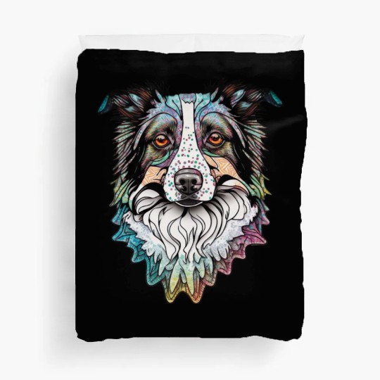 Border Collie Fantasy Dog Duvet Covers