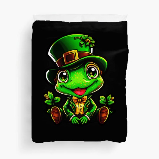 Frog Spells On St. Patrick's Day Duvet Covers