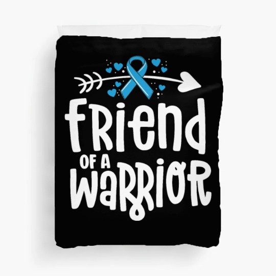 Friend Of A Warrior Support Team Prostate Cancer Duvet Covers
