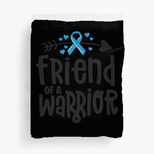 Friend Of A Warrior Support Team Prostate Cancer Duvet Covers