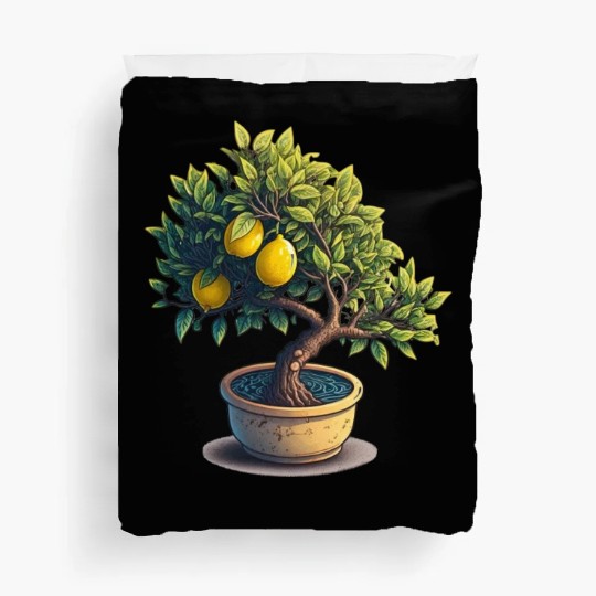 Lemon Bonsai Tree Duvet Covers