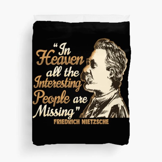 Nietzsche Quote Design for a Philosophy Student Duvet Covers