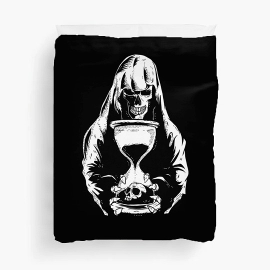 Death Grim Reaper Hourglass Heavy & Death Metal Duvet Covers