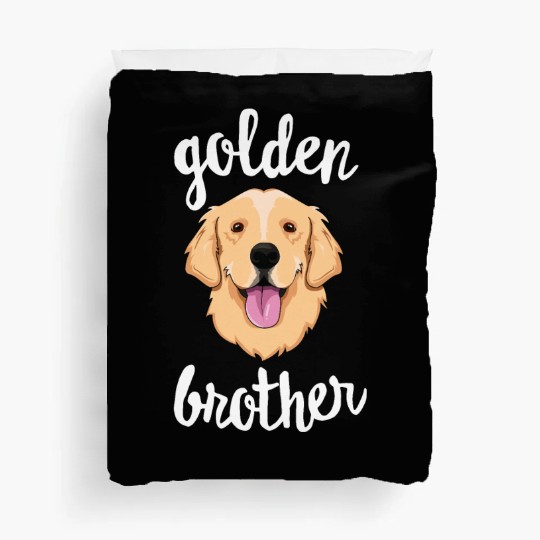 Golden Retriever Brother Sibling Family Dog Duvet Covers
