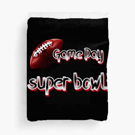 super bowl sunday Duvet Covers