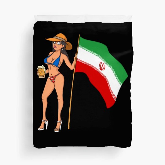Hot Fan Girl Iran Duvet Covers
