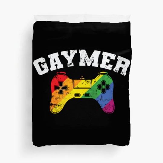 Gamer Controller Gaymer LGBT Pride Duvet Covers