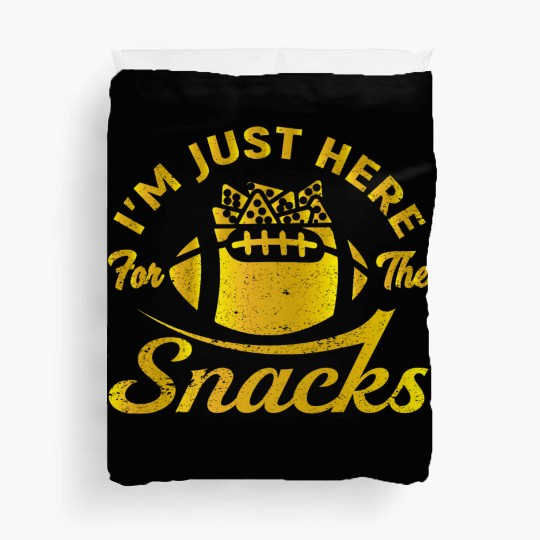 I'm Just Here For The Snacks Funny Fantasy Footbal Duvet Covers